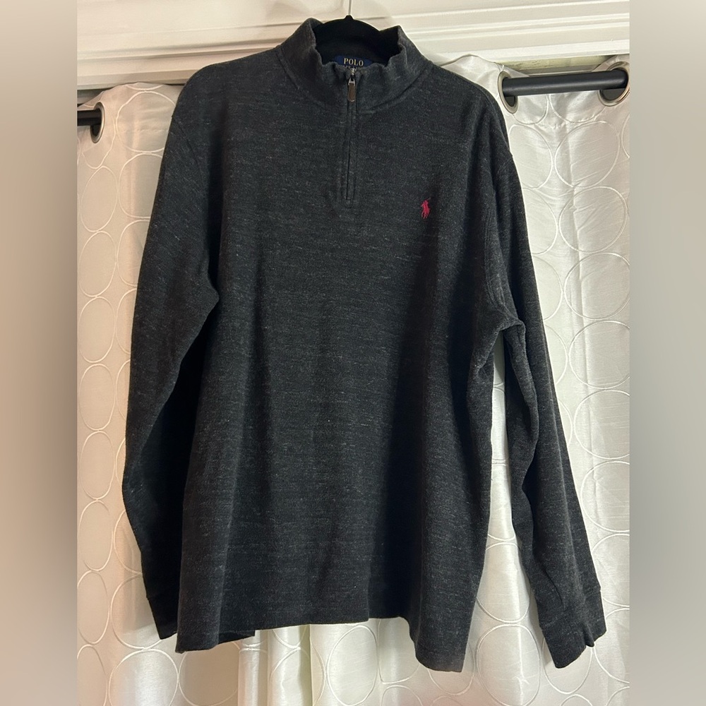 Polo Ralph Lauren Estate Rib Long Sleeve Zip Up Sweater ~ Size XL